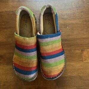 B.O.C. Striped Clogs